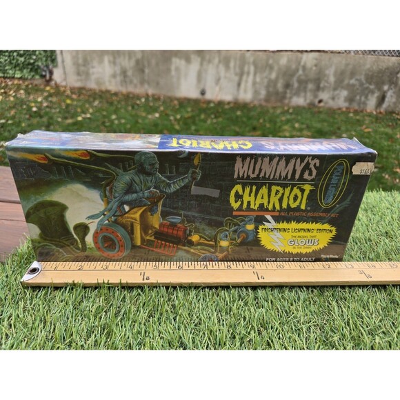 1998 Polar Lights Mummy's Chariot Glow in the Dark Model Kit New Sealed - Picture 8 of 9